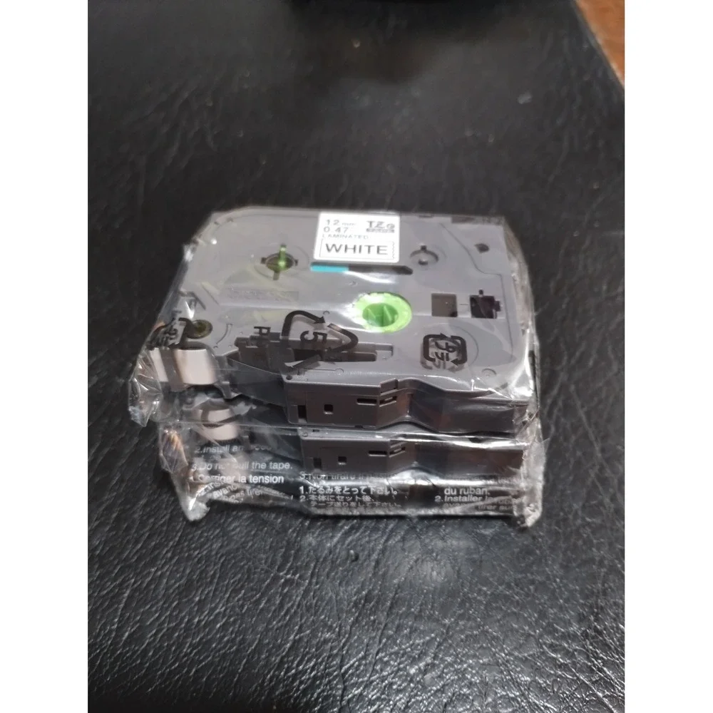 3 Pack Brother P-Touch TZe-231 12mm 0.47 Laminated Label Tape Black on White